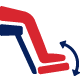 The Merits power wheelchair Ultra 3 Actuator provides articulating foot platforms.