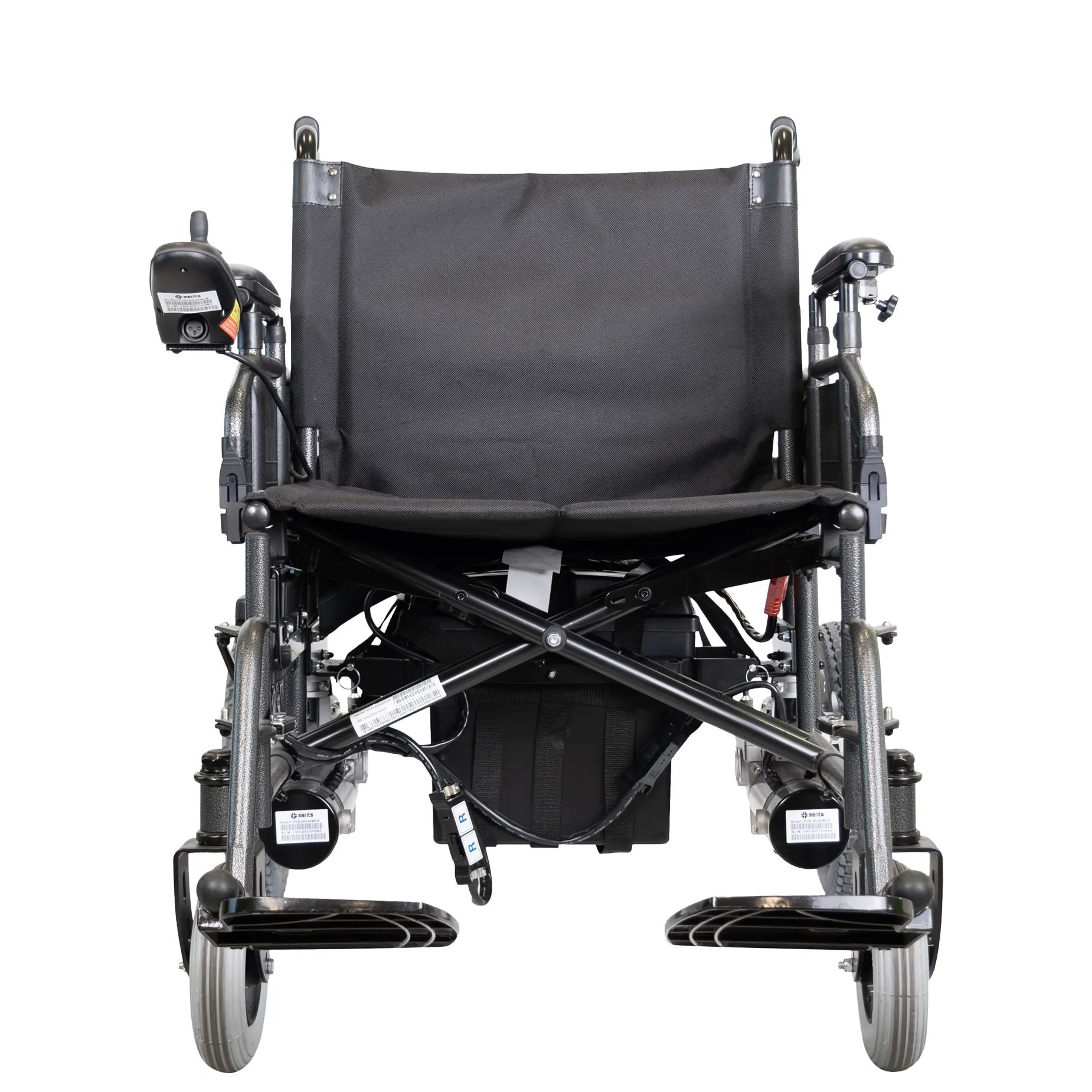 The Merits power wheelchair Travel Ease HD front view.