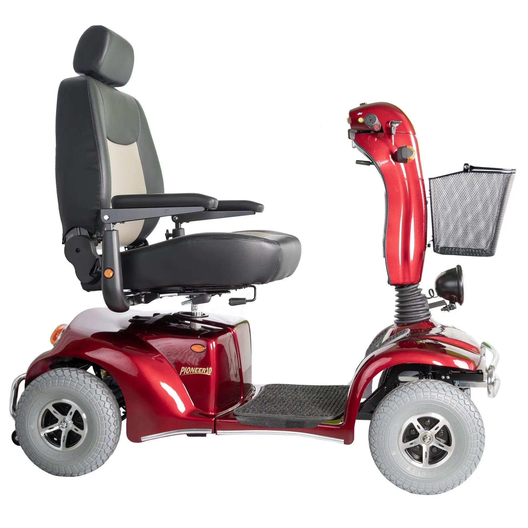 The Merits heavy-duty scooter Pioneer 10 right profile view.