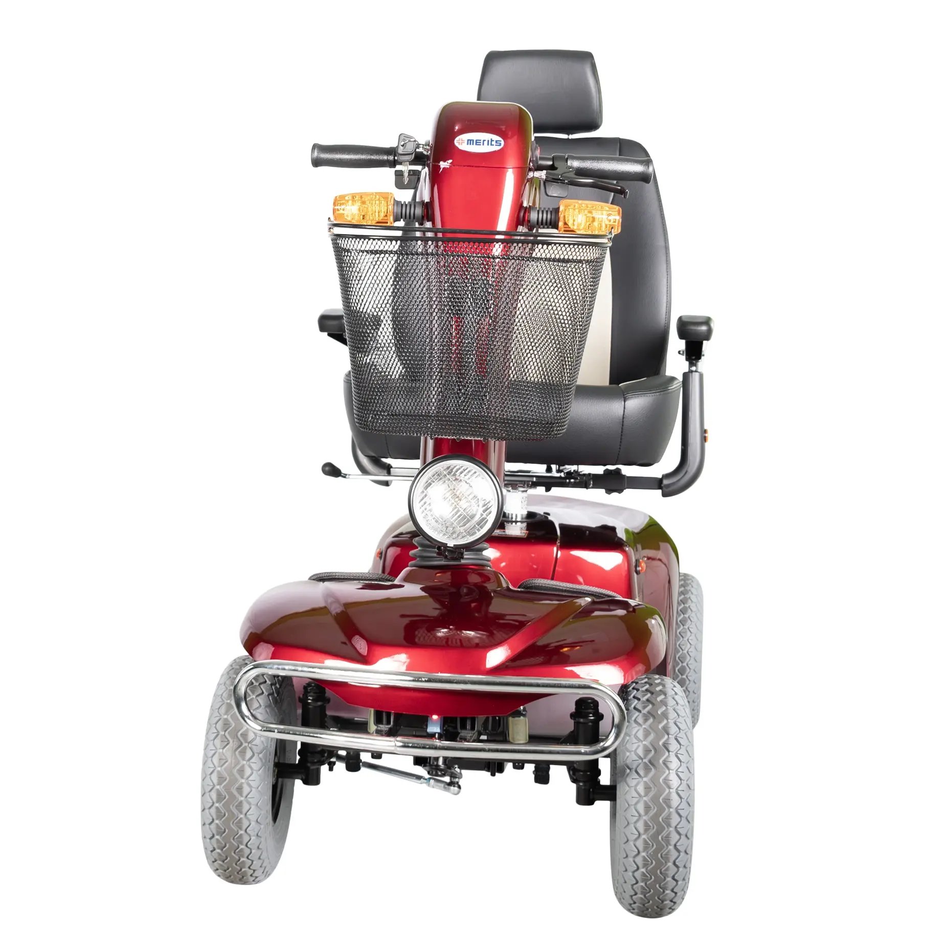 The Merits heavy-duty scooter Pioneer 10 front view.