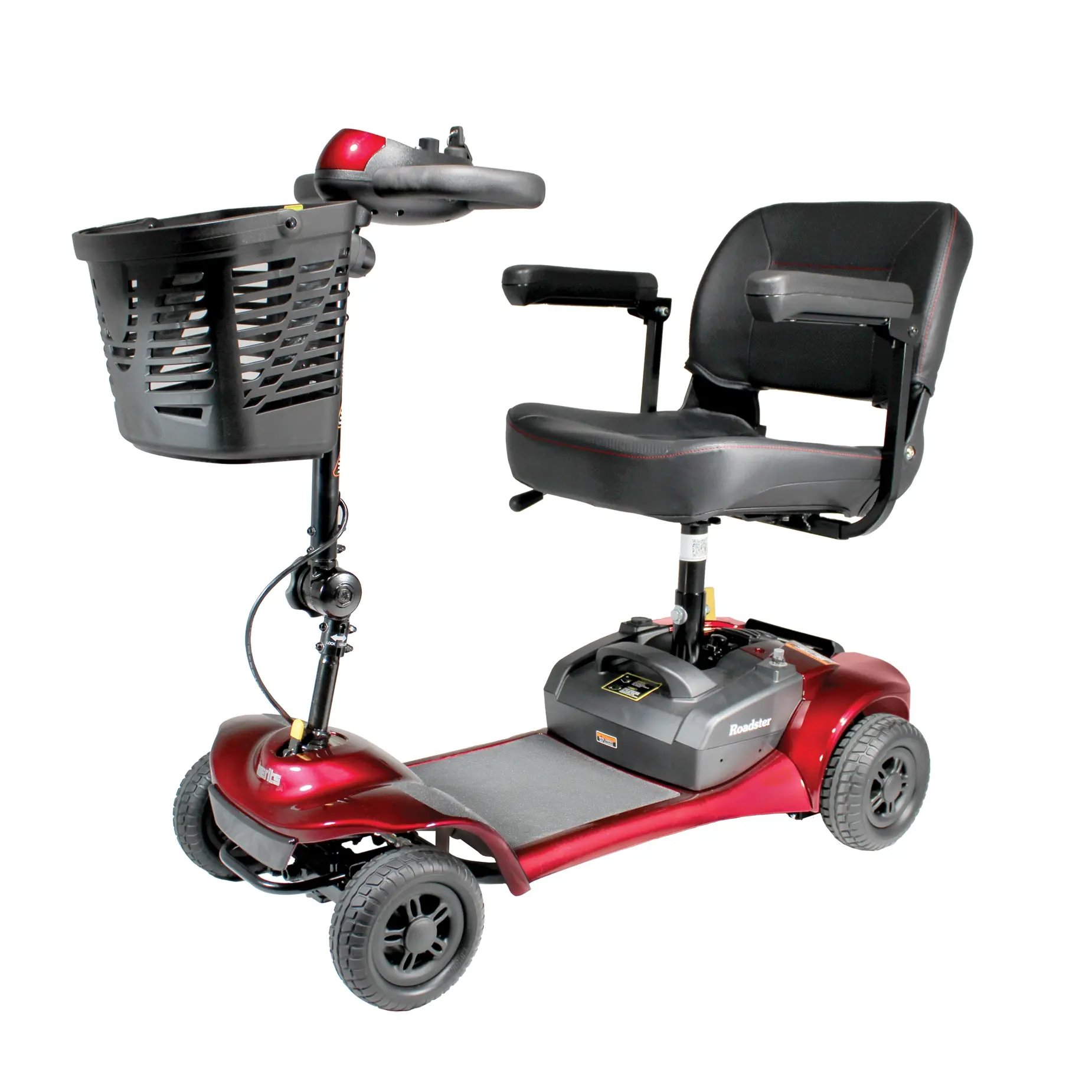 The Merits lightweight scooter Roadster 4 left three-quarter view.