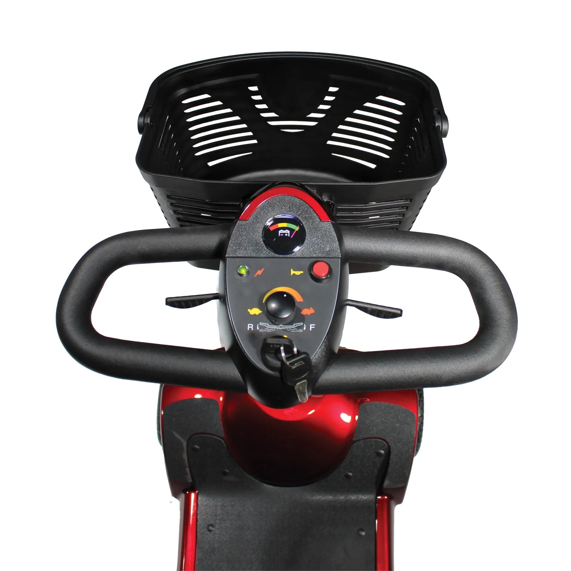 The Merits lightweight scooter Roadster 4 control details view.