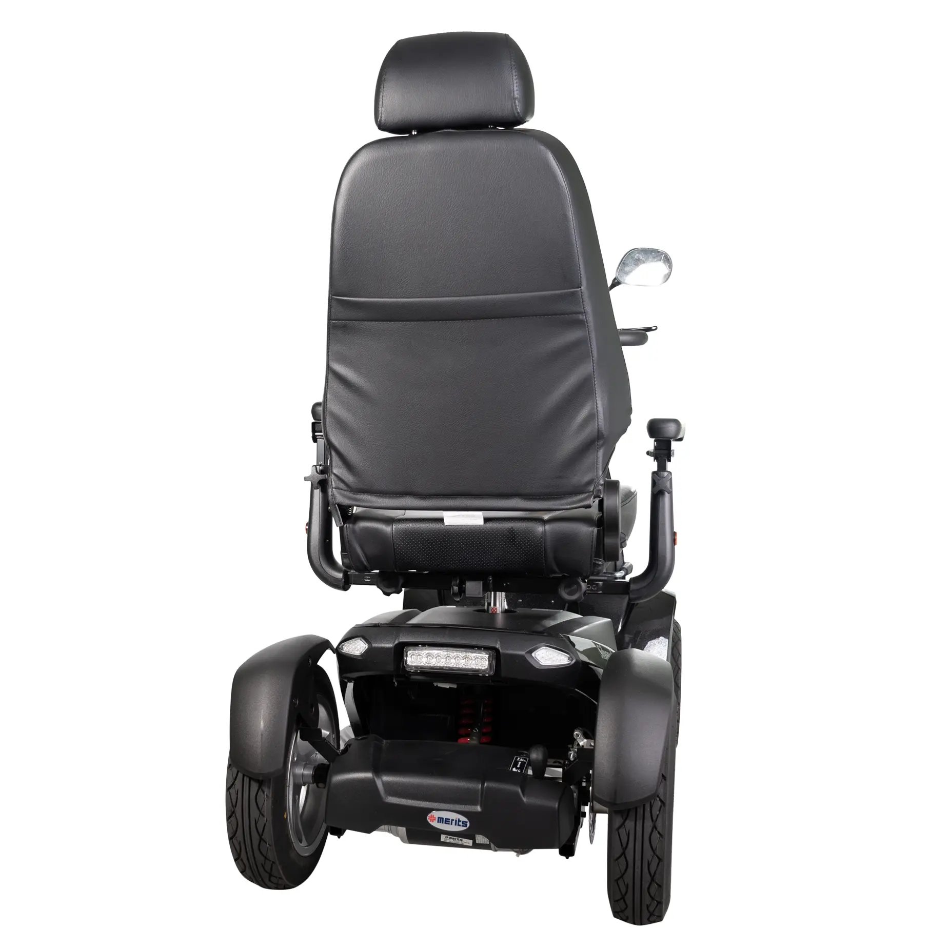 The Merits heavy-duty scooter Silverado Extreme back view.