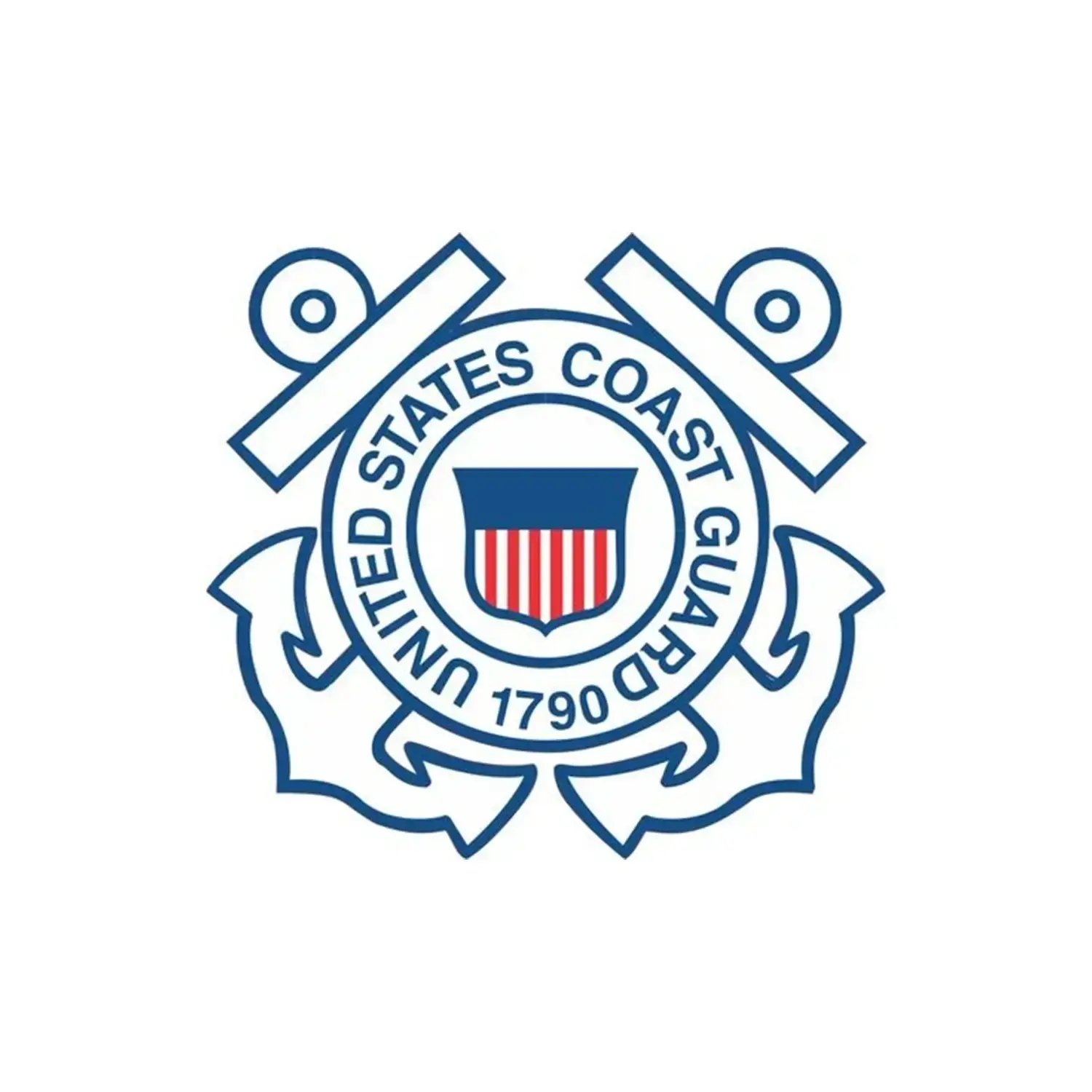 The U.S. Coast Guard sticker.