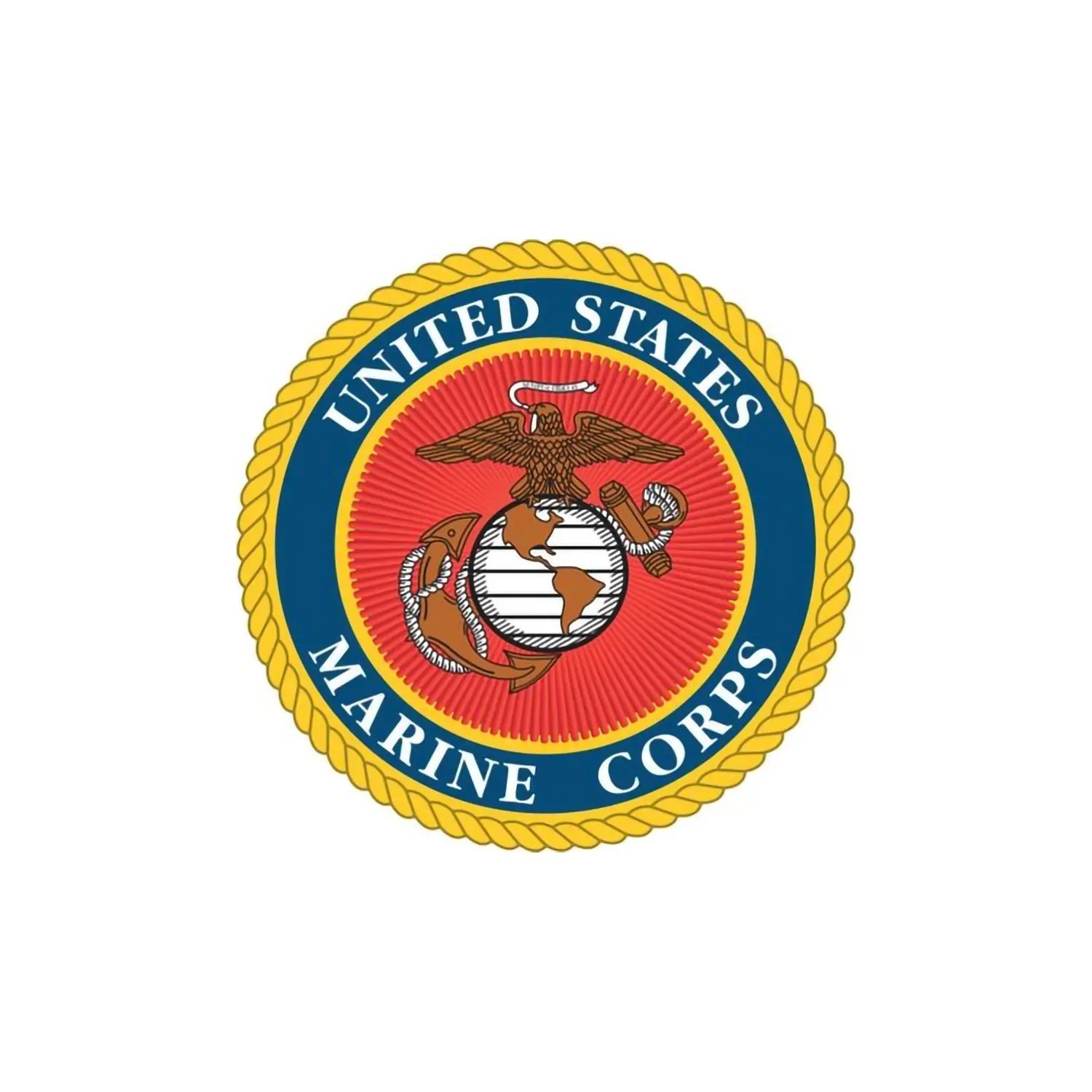 The U.S. Marine Corps seal sticker.